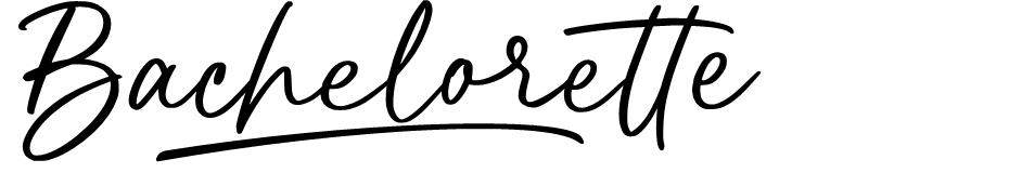 Bachelorette font