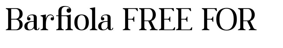 Barfiola font