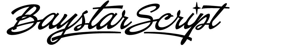 Baystar Script font
