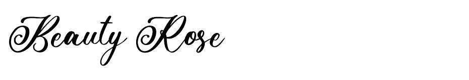 Beauty Rose font