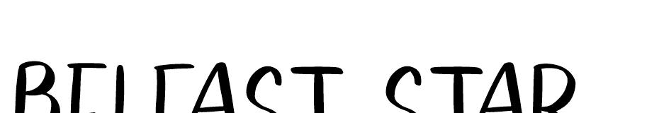 Belfast Star Sans font