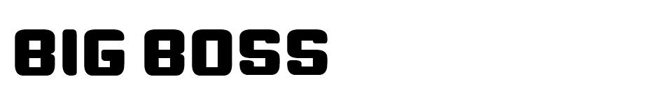 Big Boss font