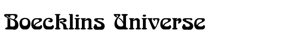 Boecklins Universe Font font