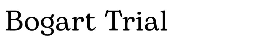 Bogart font