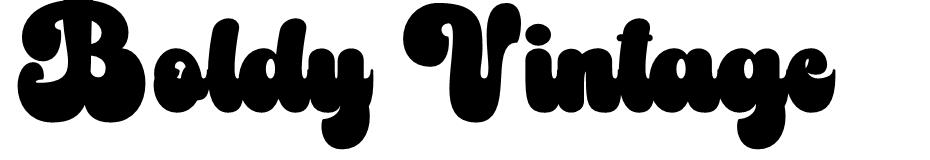 Boldy Vintage font