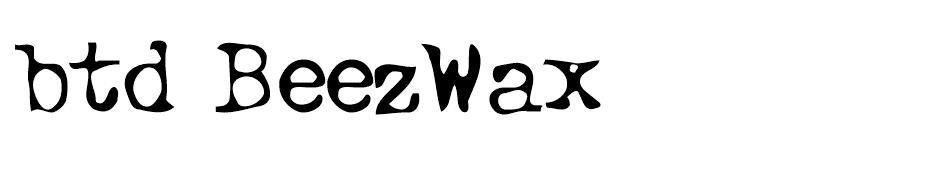 btd BeezWax font