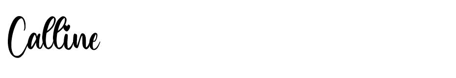 Calline font