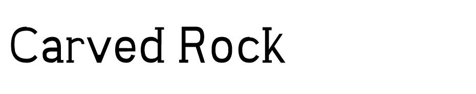 Carved Rock Font font