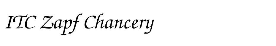 ITC Zapf Chancery font