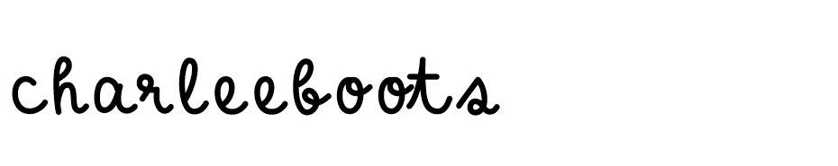 Charleeboots font