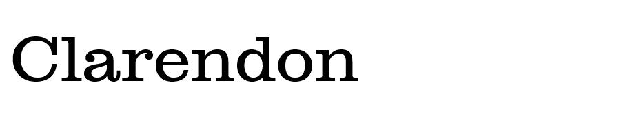 Clarendon font