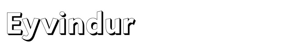 Eyvindur font