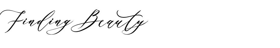 Finding Beauty font