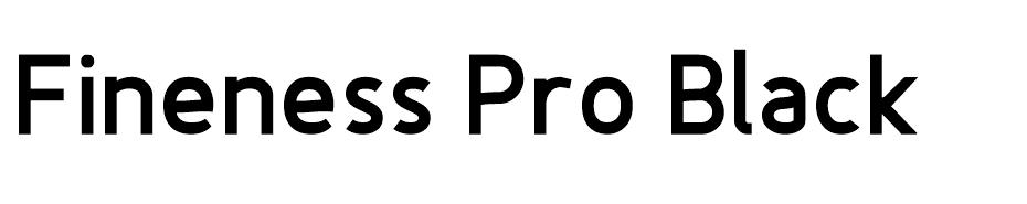 Fineness Pro font