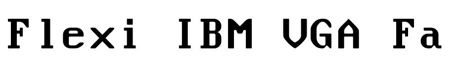 Flexi IBM VGA False font