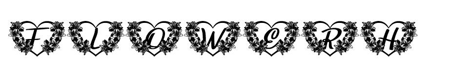 Flowerheart font