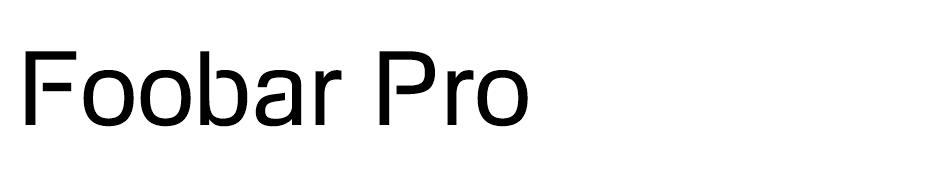 Foobar Pro  font