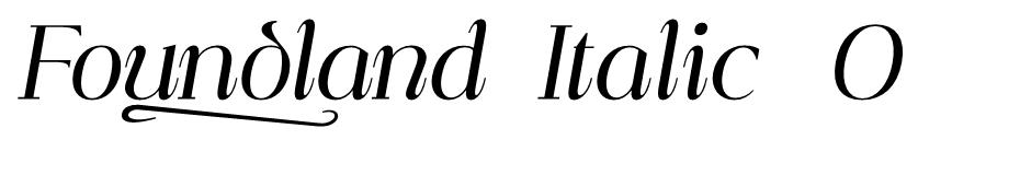 Foundland font
