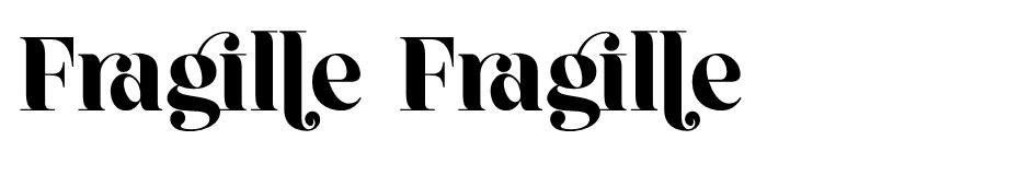 Fragille font