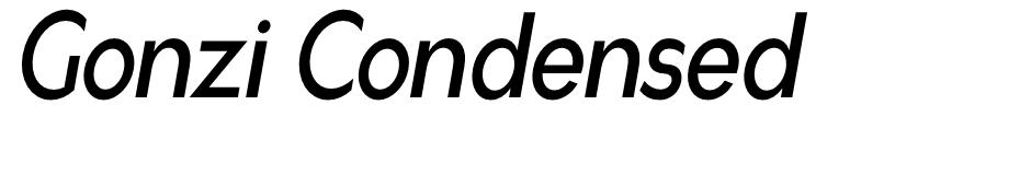 Gonzi Condensed font