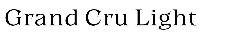 Grand Cru font