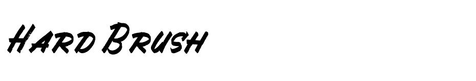 Hard Brush font