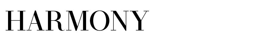 Harmony font