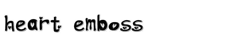 heart emboss