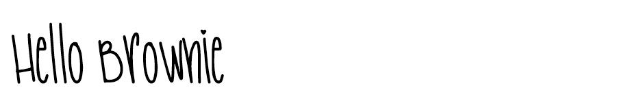 Hello Brownie font