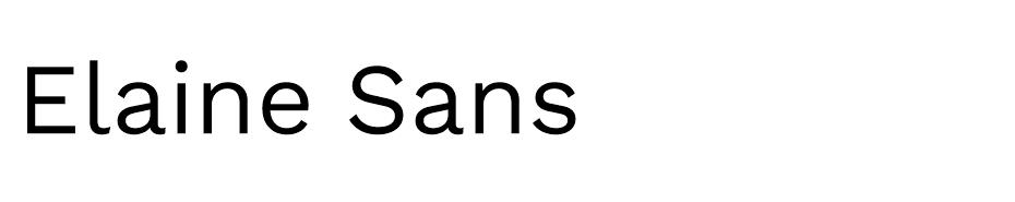  Elaine font