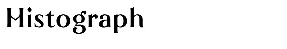 Histograph font