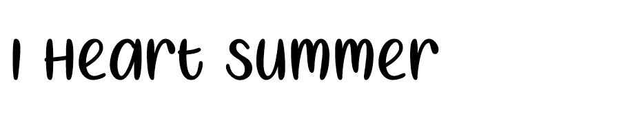 I Heart Summer font