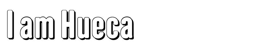 I am Hueca font