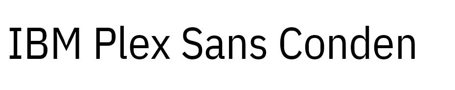IBM Plex Sans Condensed font