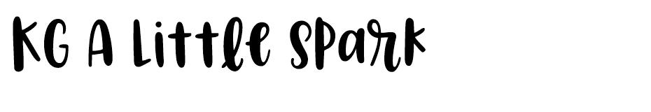 KG A Little Spark font