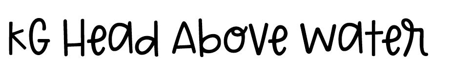 KG Head Above Water font