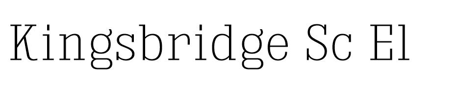 Kingsbridge Font Ailesi font