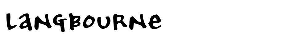 Langbourne font