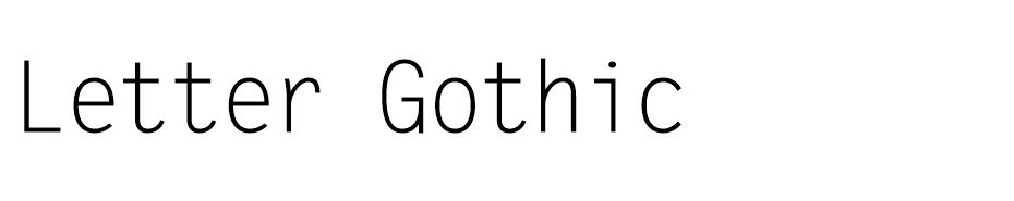 Letter Gothic font