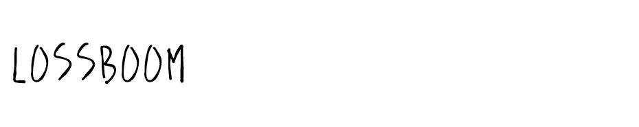 LossBoom font