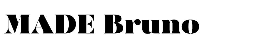 MADE Bruno font