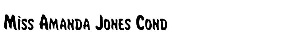 Miss Amanda Jones Cond font