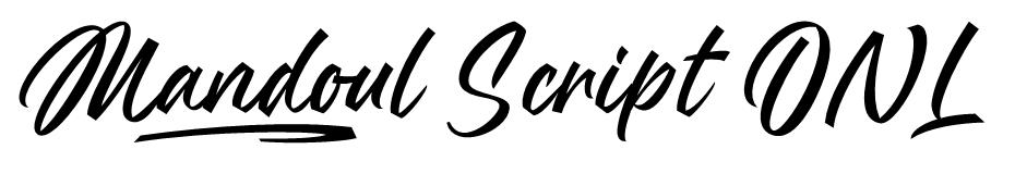 Mandoul Script font
