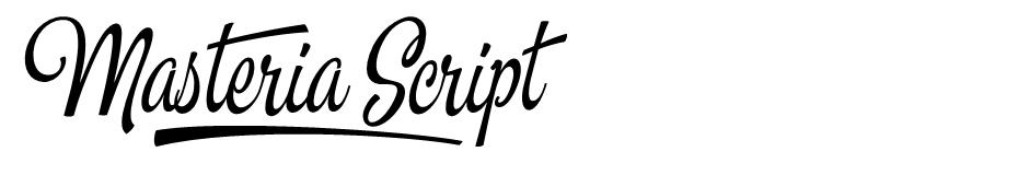 Masteria Script font
