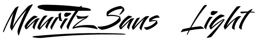 Mauritz Sans font