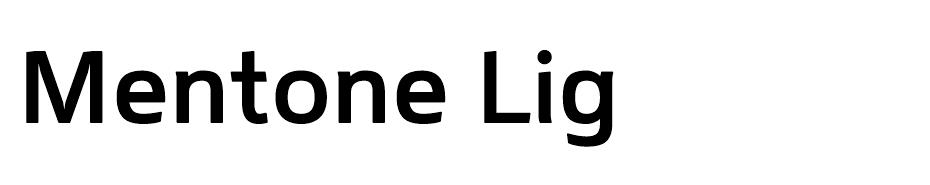 Mentone font