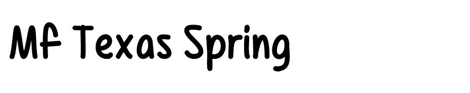 Mf Texas Spring Font font