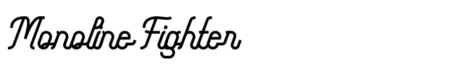 Monoline Fighter font