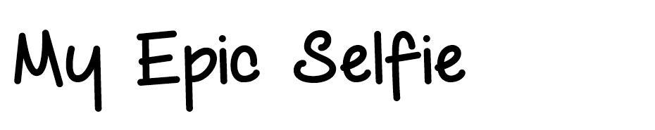 My Epic Selfie font