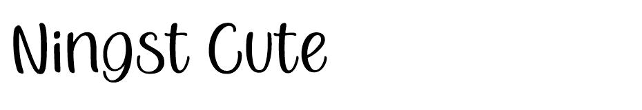 Ningst Cute font